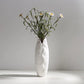 Modern Minimalist White Hemp Rope Ceramic Vase